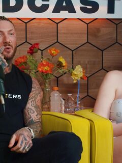 Tattoed girls Abigail Morris and Toochi Kash share the red wolf